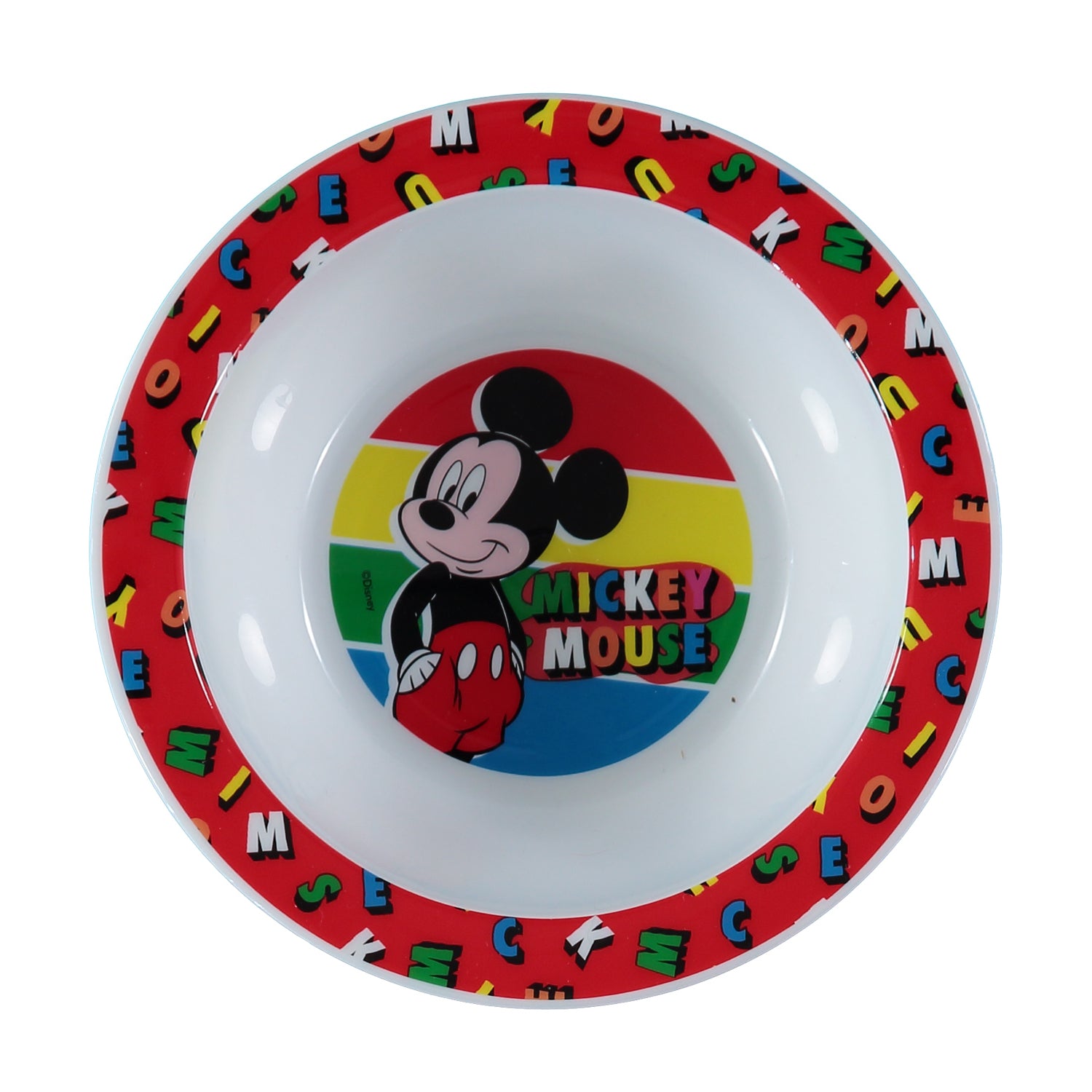 Disney Baby Mickey Mouse 3-Piece Dinner Set: Plate, Bowl and Cup