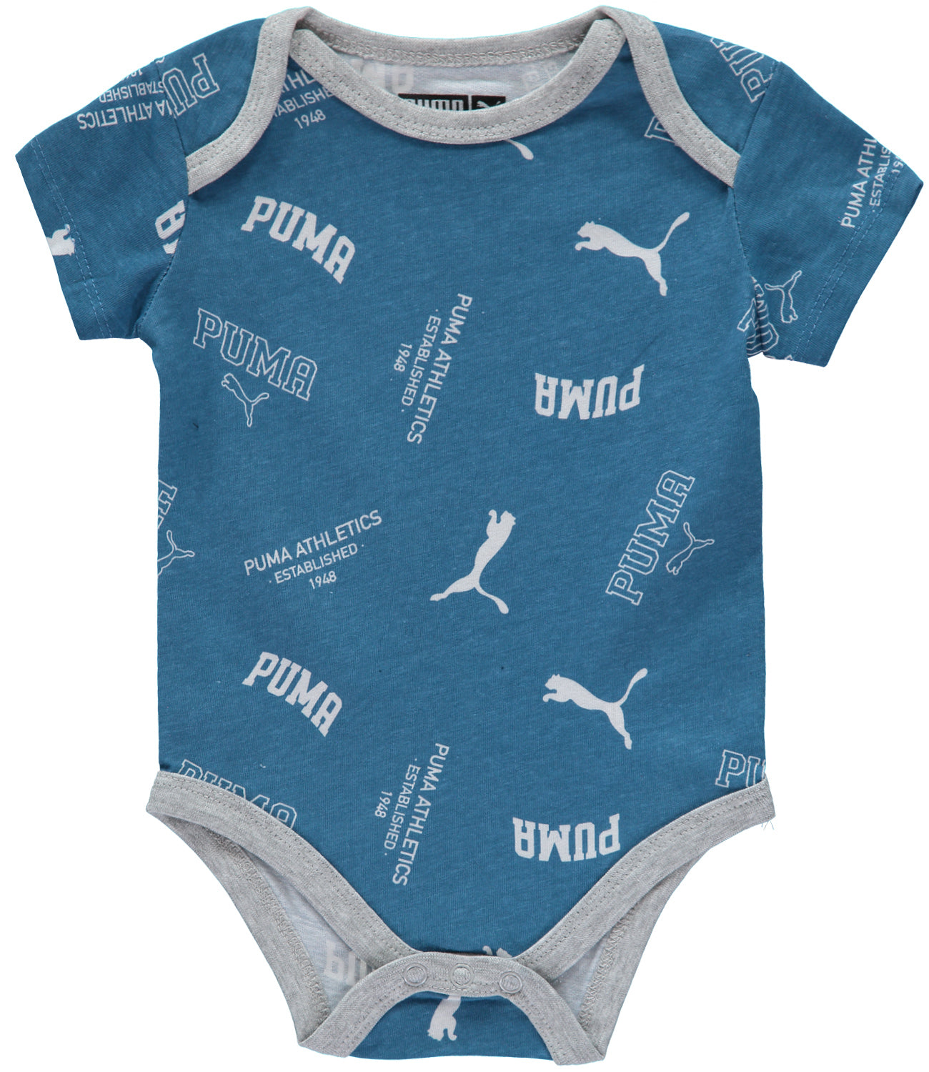 PUMA Boys 0-9 Months Short Sleeve 5-Pack Bodysuit