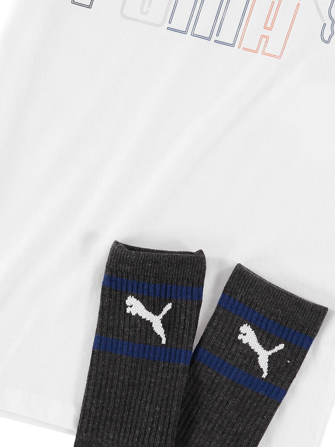 PUMA Boys 8-20 Graphic T-Shirt With Socks