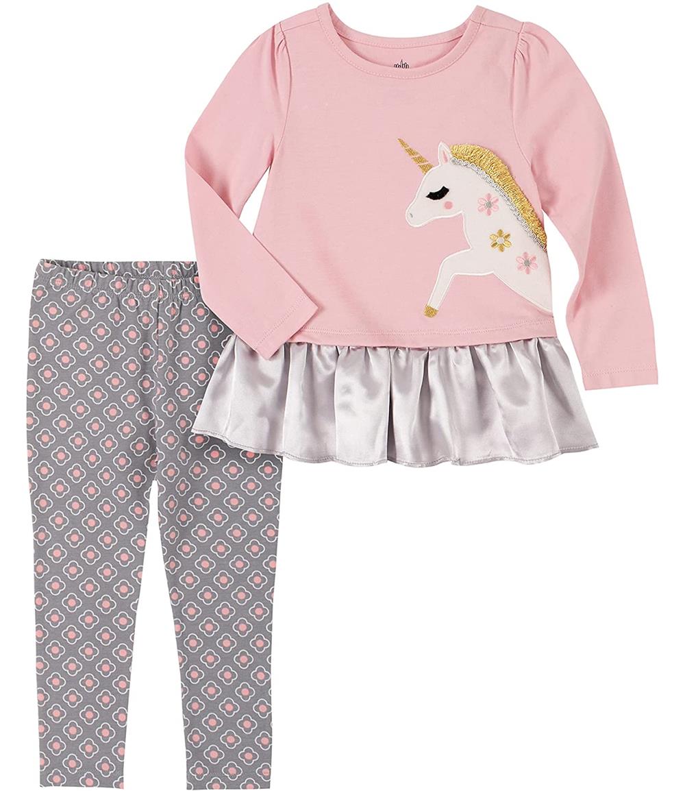 Kids Headquarters 2 Piece Unicorn Legging Set