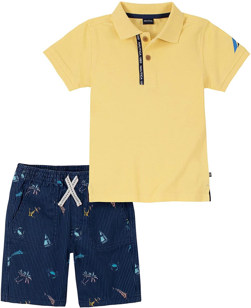 Nautica Boys 12-24 Months Polo Short Set