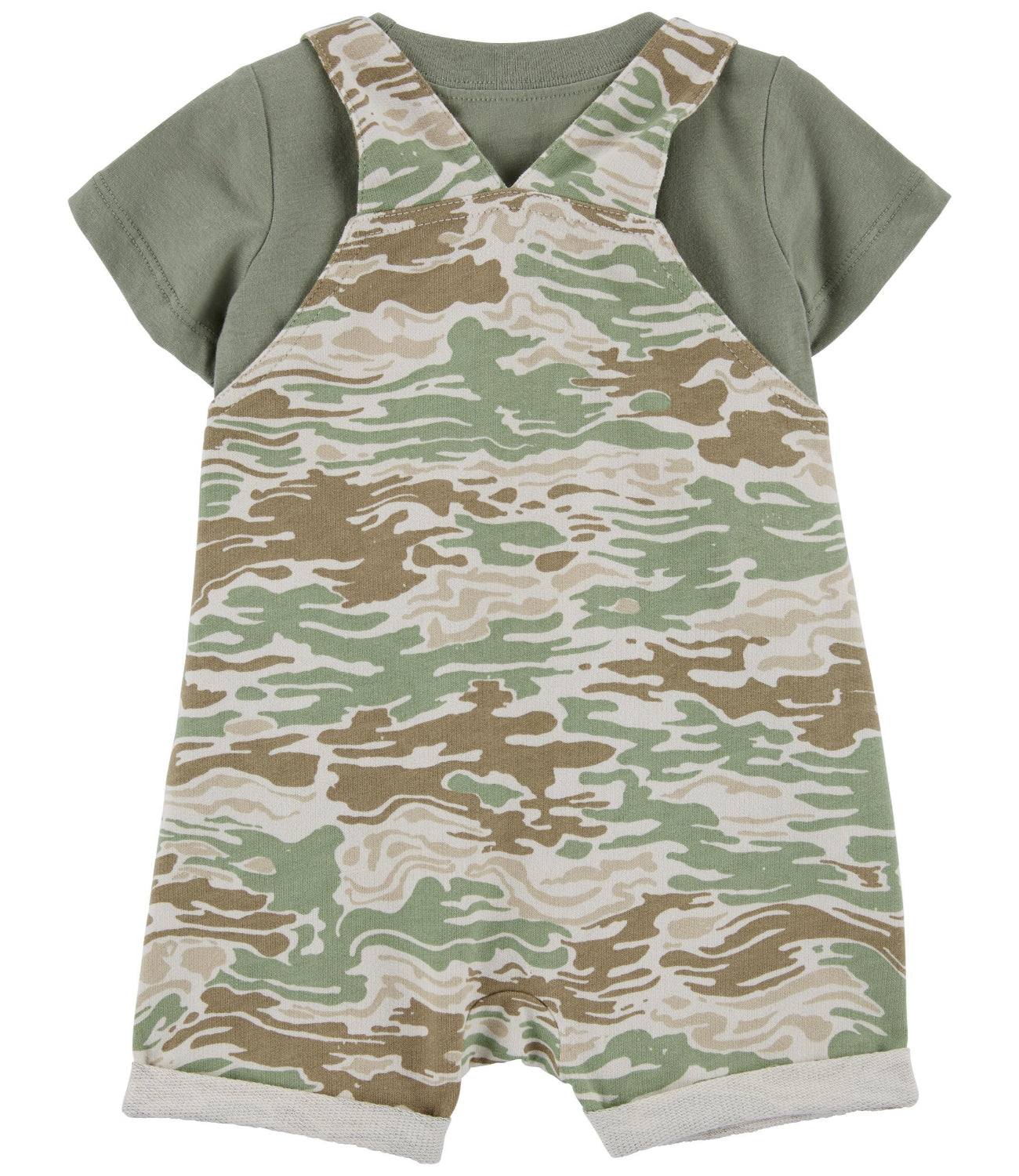 Carters 2-Piece Tee & Camo Shortalls