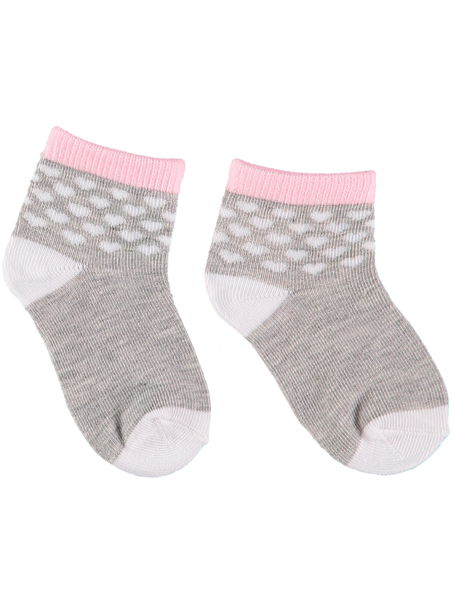 Rene Rofe Girls 2T-4T Polka Dots and Stripes 6-Pack Sock