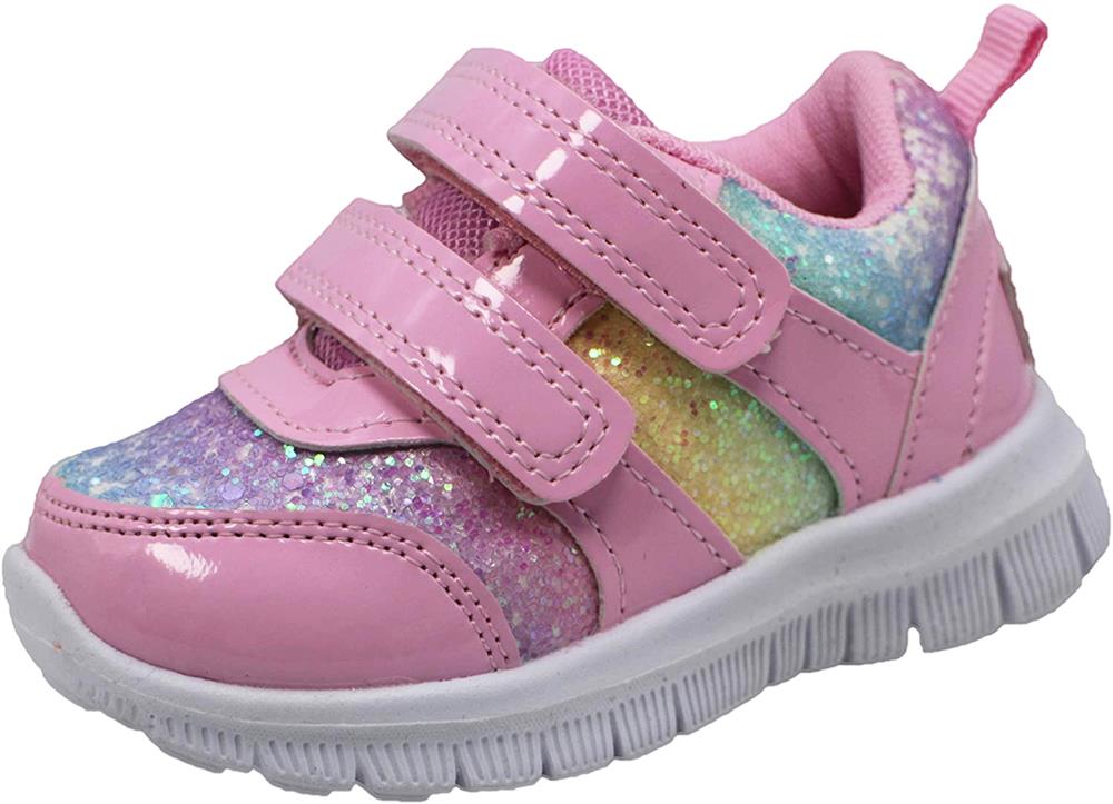 Gerber Baby Girls 9-24 Months Velcro Rainbow Sneaker