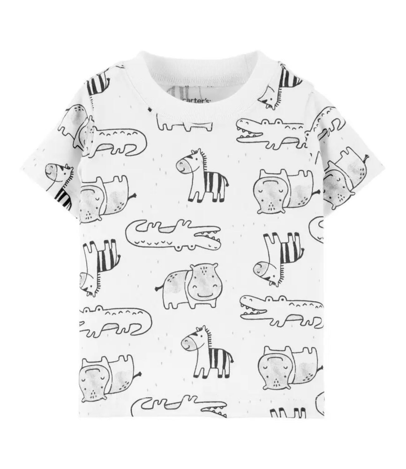 Carters Animals Tee & Shortalls Set