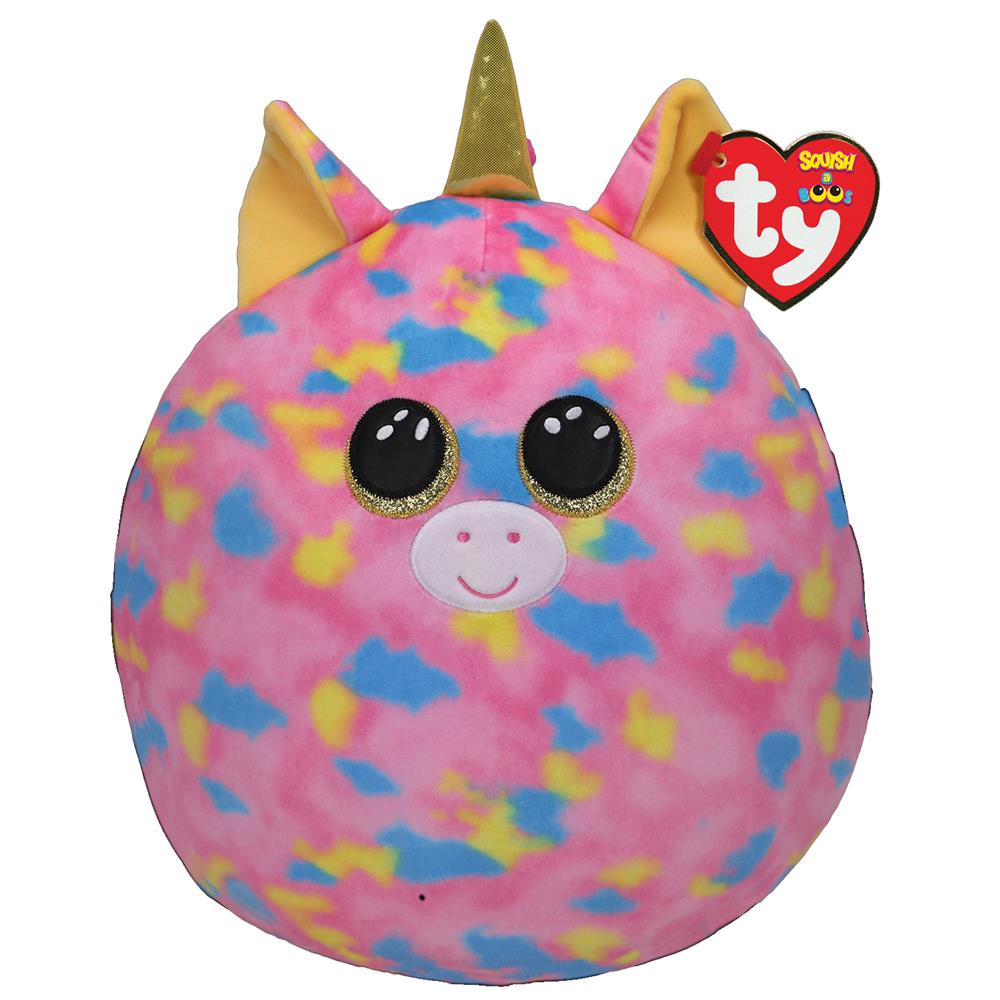 Ty Fantasia Pink Unicorn Large Squish Boo