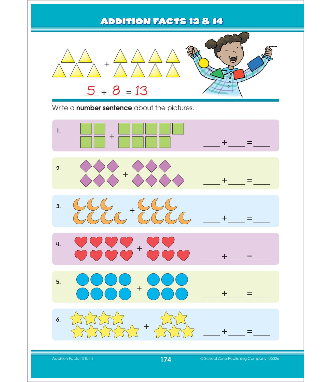 School Zone Big Math Grade 1-2 Workbook