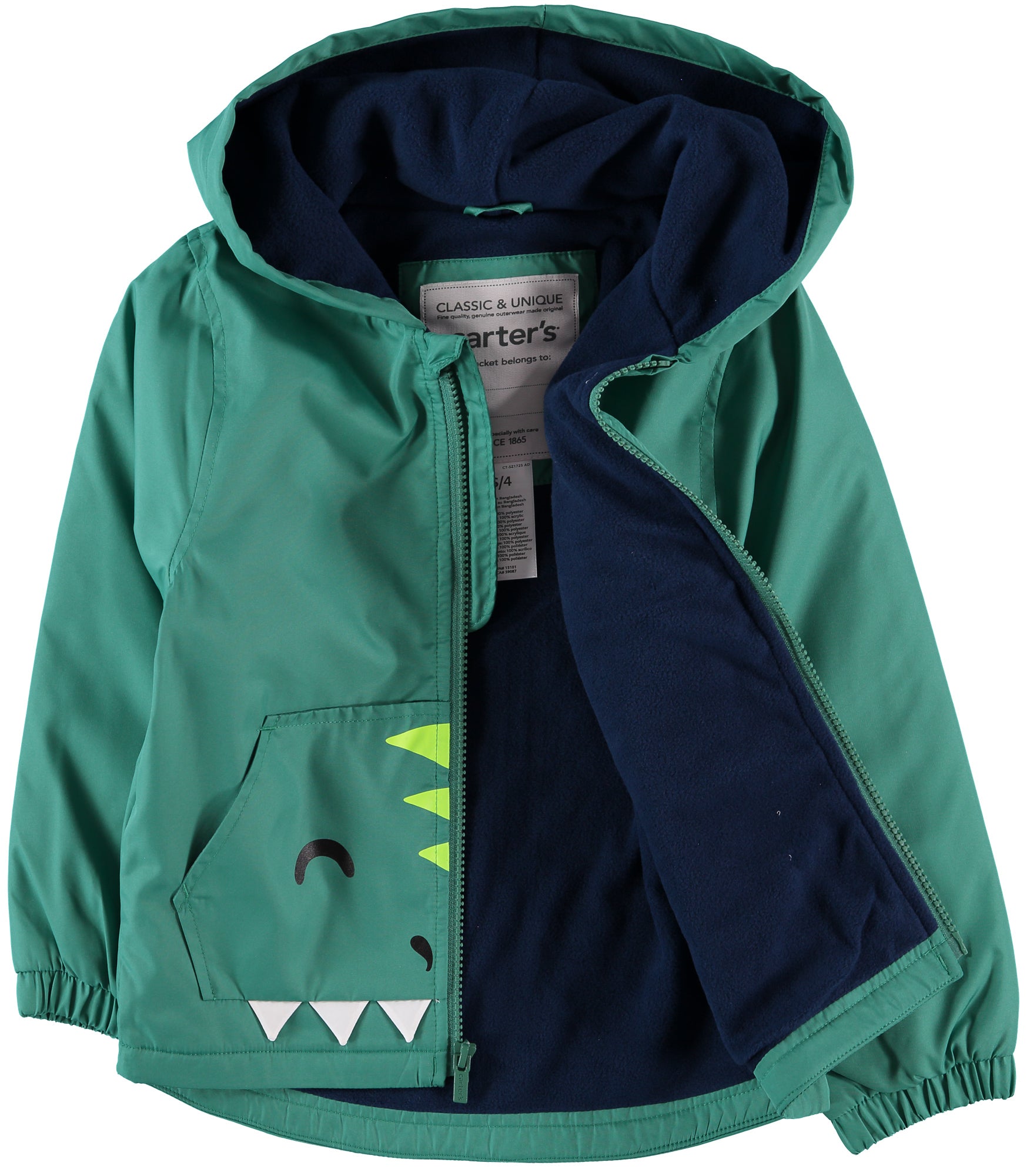 Carters Boys 4-7 Dinosaur Scales Wind Breaker