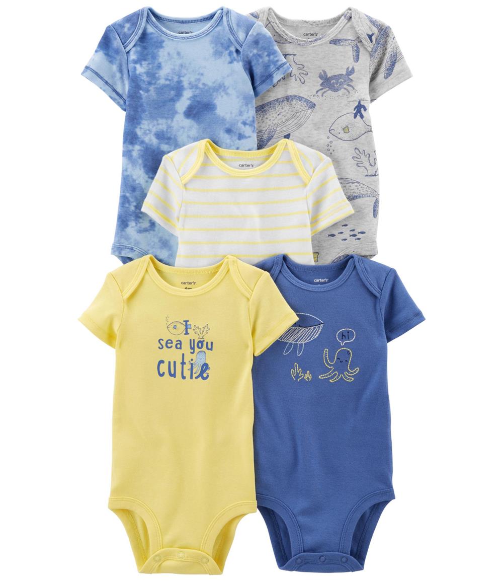 Carters 5-Pack Tie-Dye Bodysuits