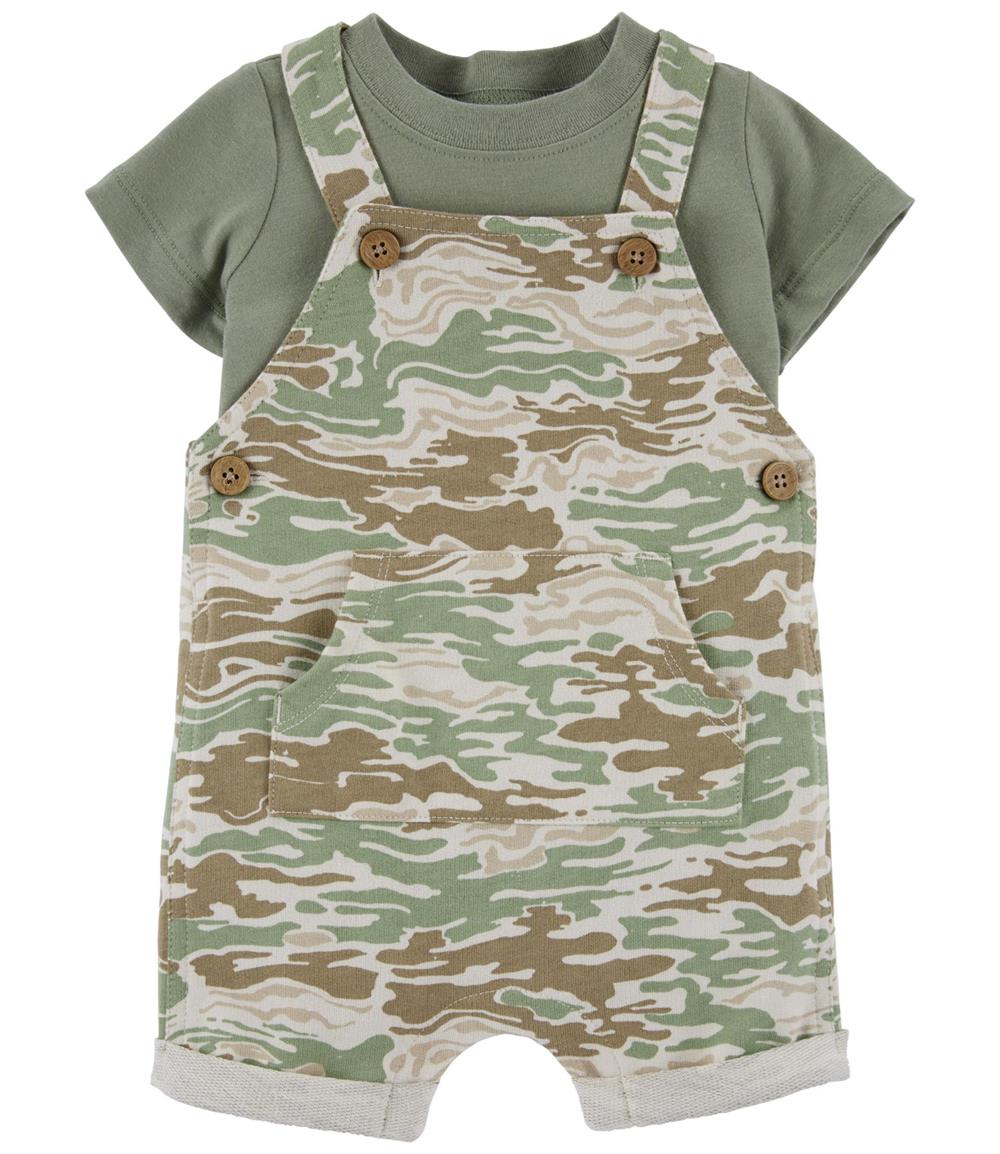 Carters 2-Piece Tee & Camo Shortalls