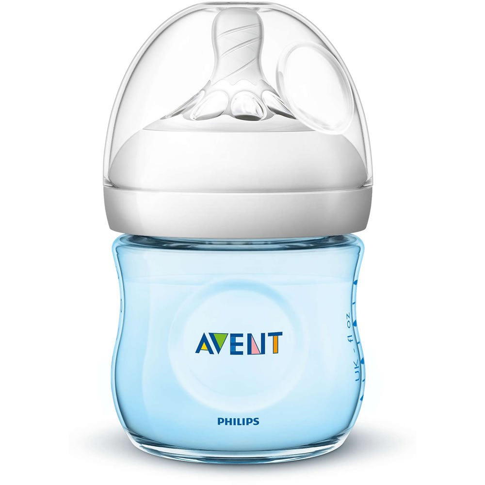 Philips AVENT Natural Baby Bottle, Blue, 4 Ounce (Pack of 3)