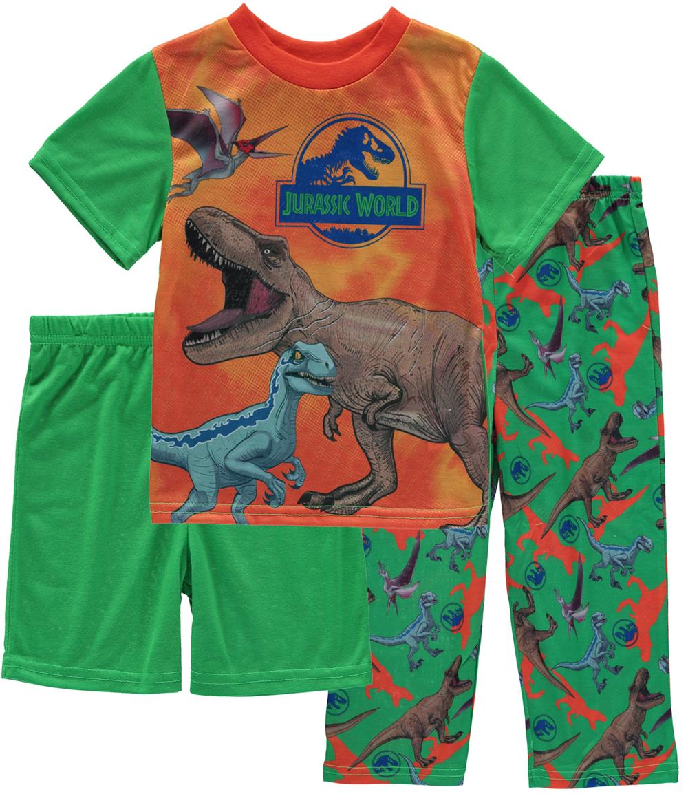 Universal Boys 4-10 Jurassic World 3-Piece Pajama Set