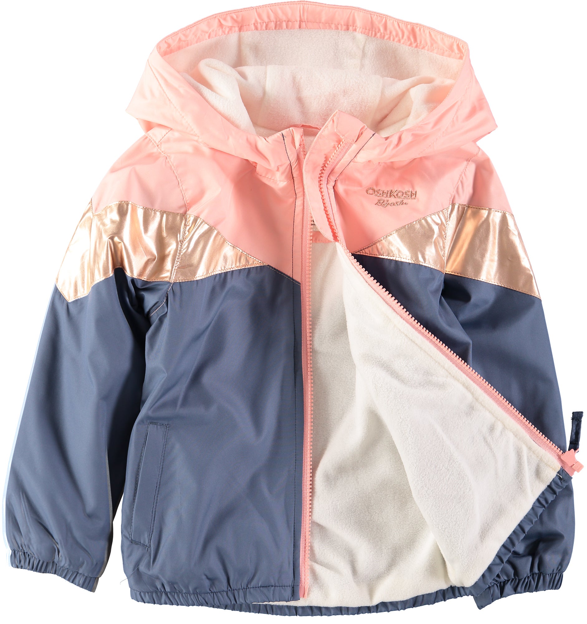 Osh Kosh Girls 2T-4T Metallic Midweight Jacket