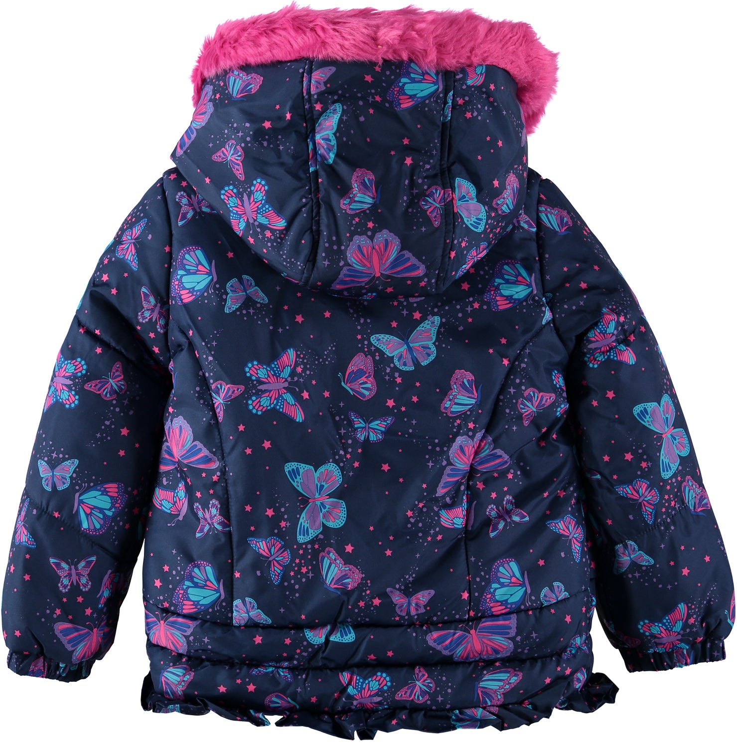 London Fog Girls 4-6X Butterfly Puffer Jacket