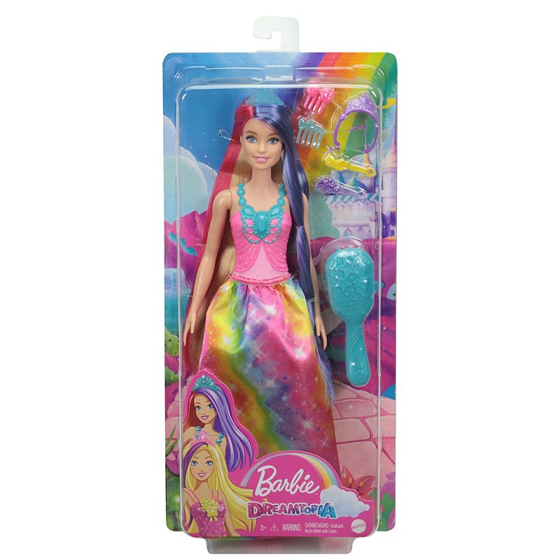 Mattel Barbie Dreamtopia Princess Doll (11.5-inch) with Extra-Long Two-Tone Fantasy Hair