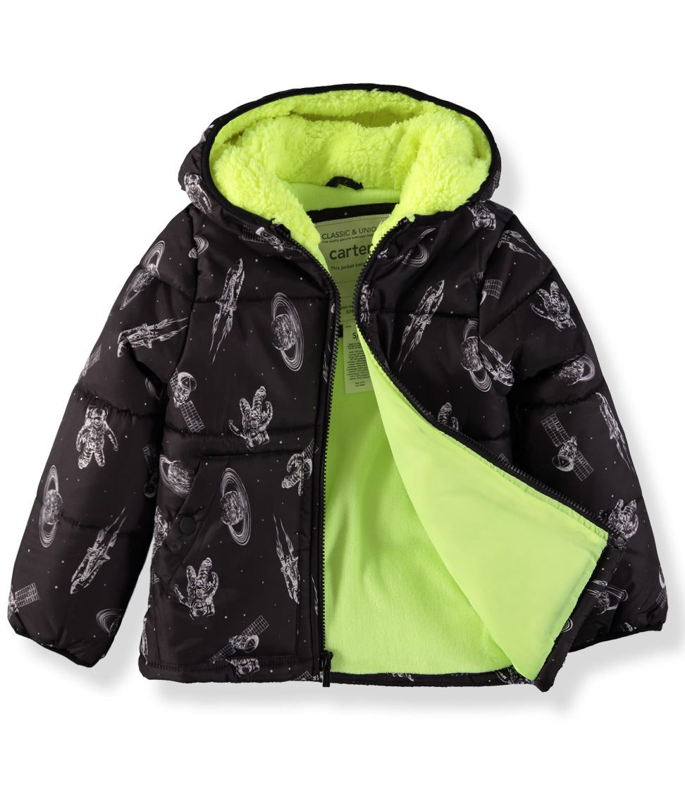 Carter's Boys 2T-4T Zip Front Puffer Jacket