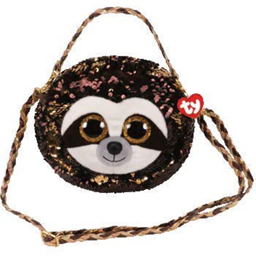 TY Dangler Reversible Sequin Sloth Purse