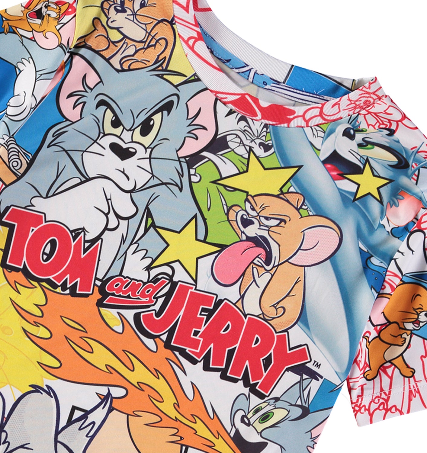 Tom and Jerry Boys 4-20 Short Sleeve Sublimation T-Shirt