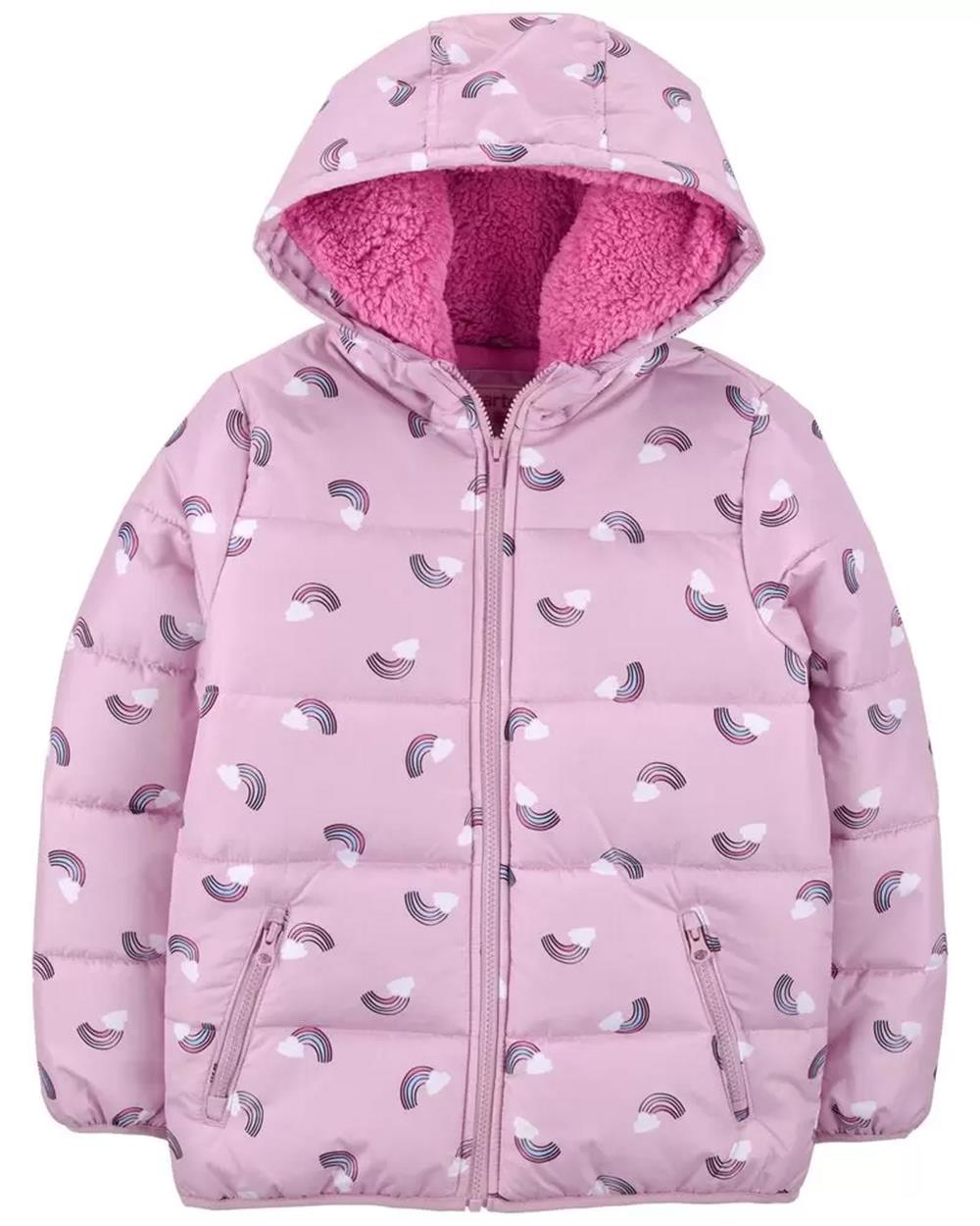 Carters Girls 2T-4T Heart Puffer Jacket