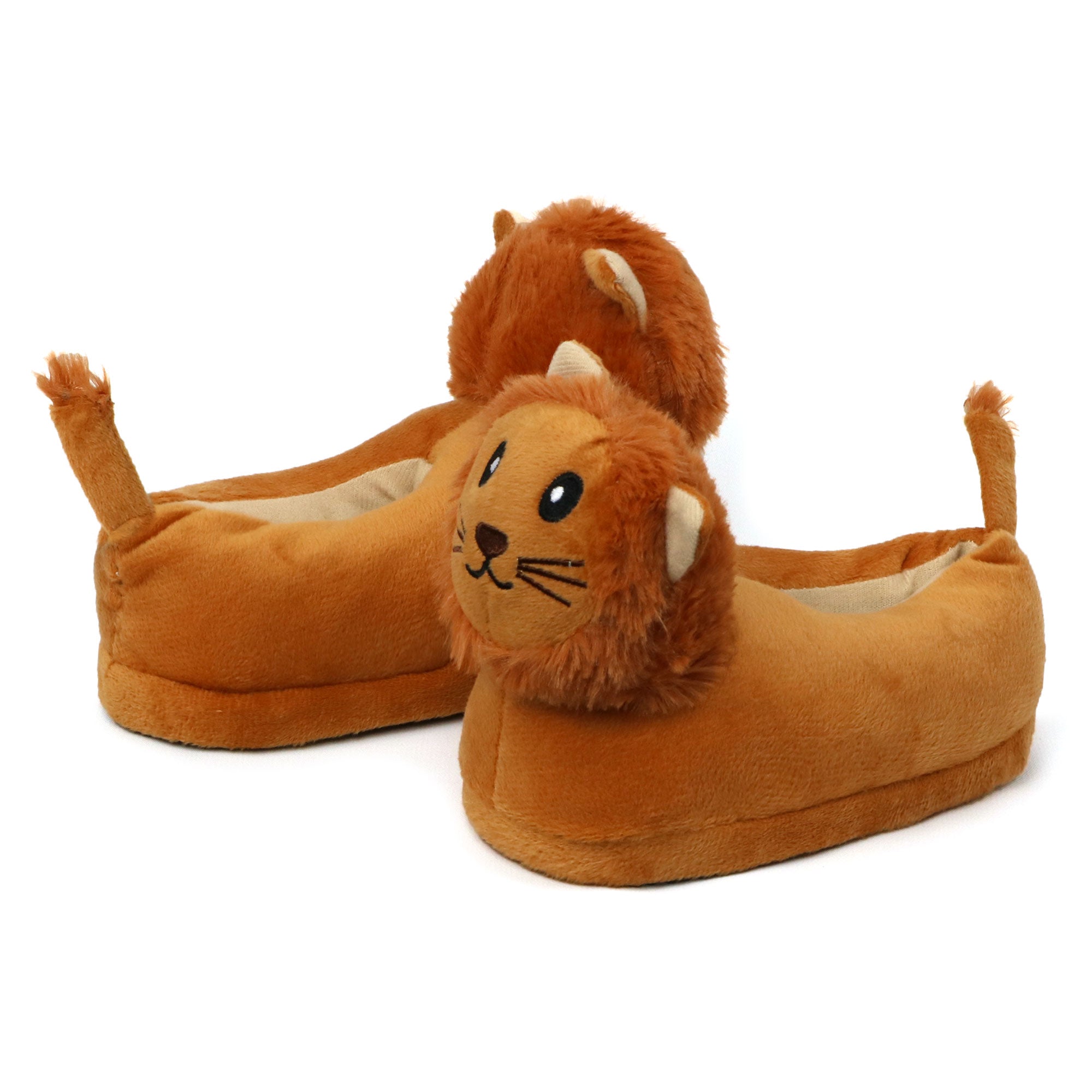 Zac & Evan Boys 2T-4T Animal Plush Slipper