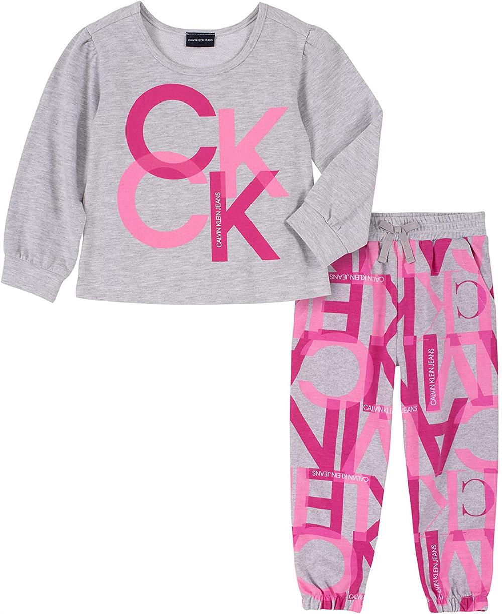 Calvin Klein Girls 7-16 2-Piece Fleece Jogger Set