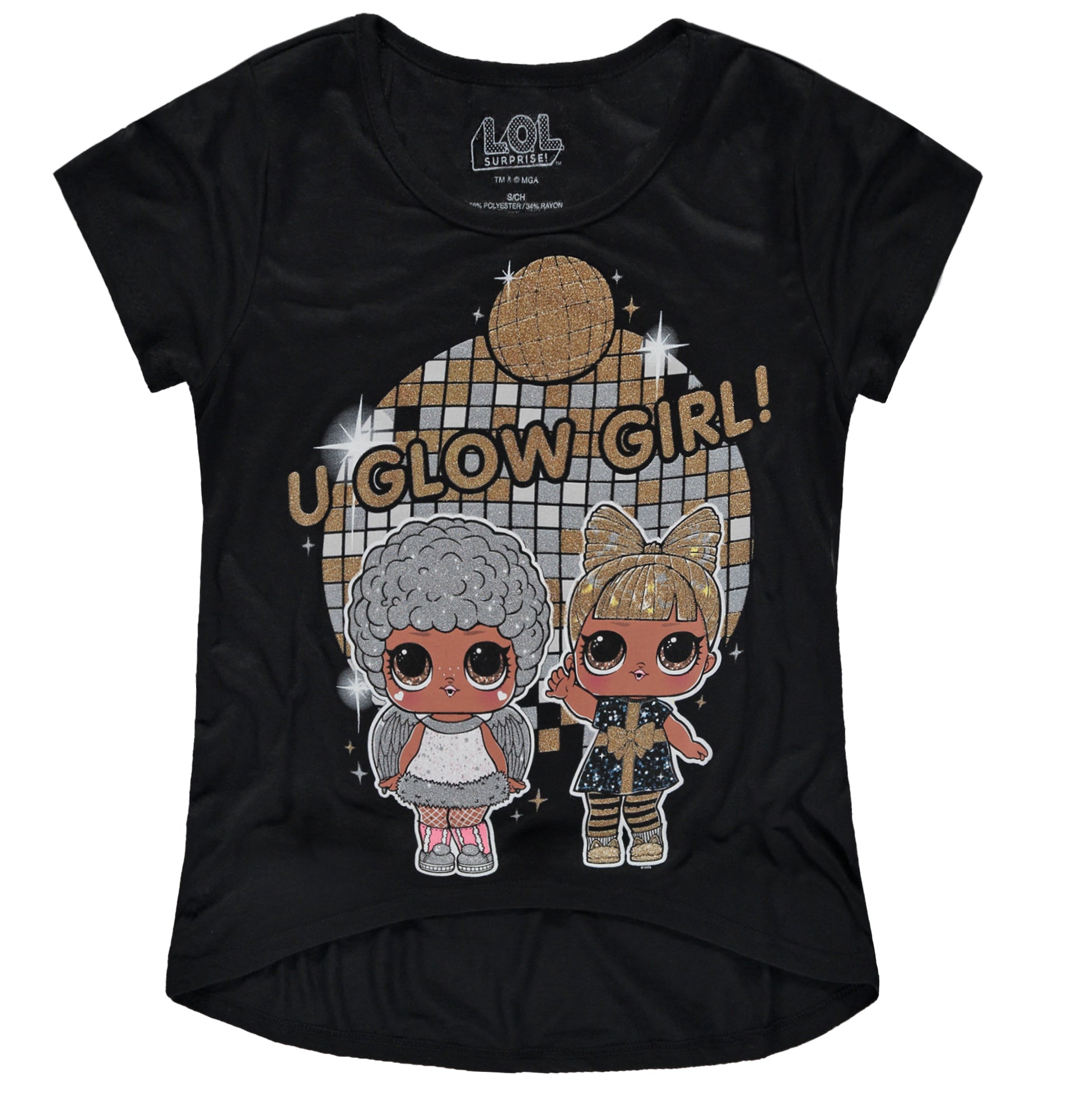 L.O.L. Surprise! Girls 7-16 Glitter Glow T-Shirt