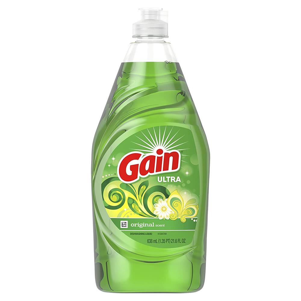 Gain Ultra Dishwashing Liquid Dish Soap, Original Scent - 21.6 Fluid Ounce