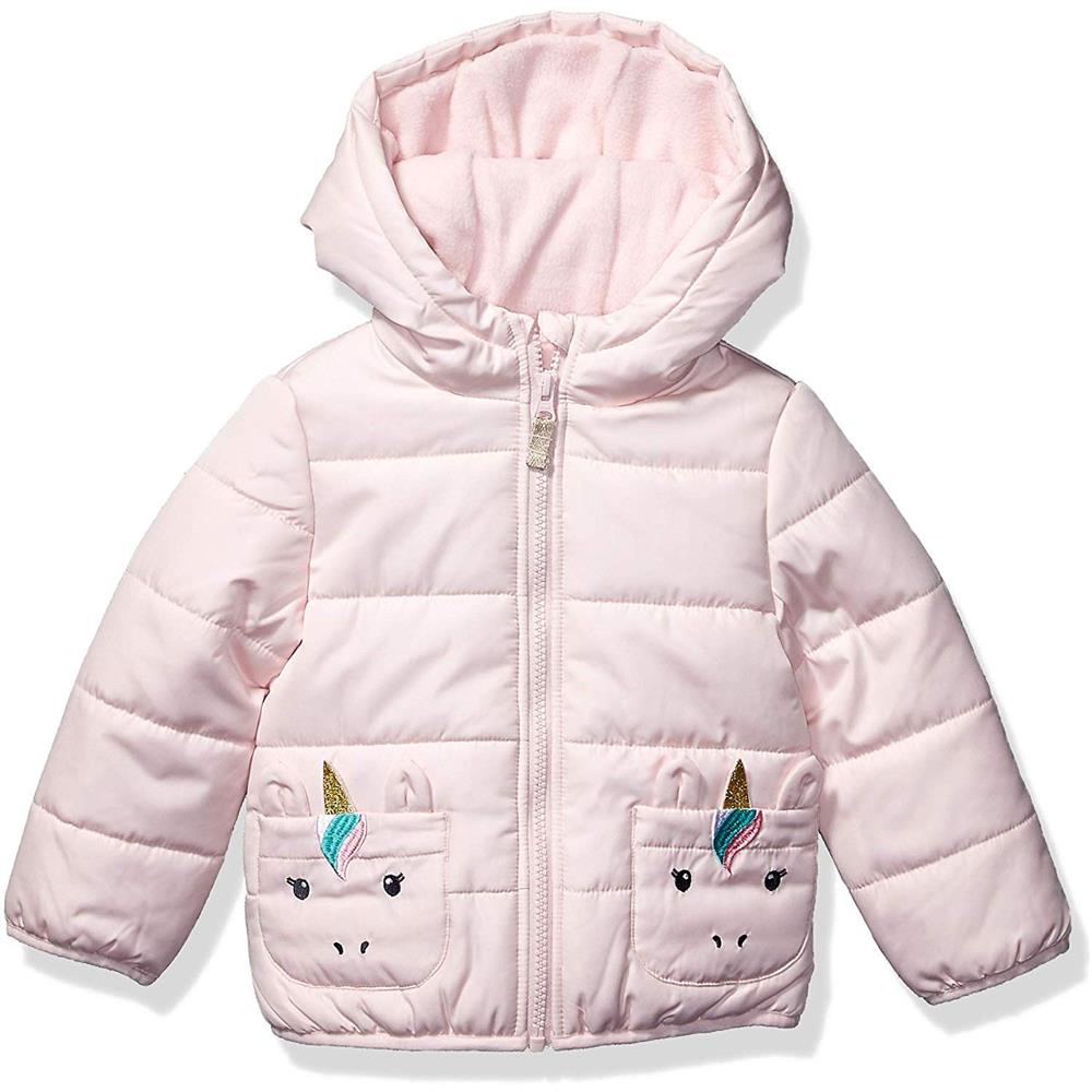 Carters Girls 4-6X Unicorn Pocket Puffer Jacket