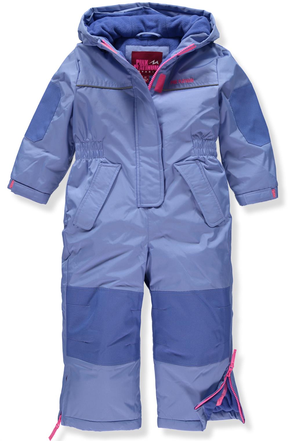 Pink Platinum Girls 2T-4T Snowmobile Snowsuit