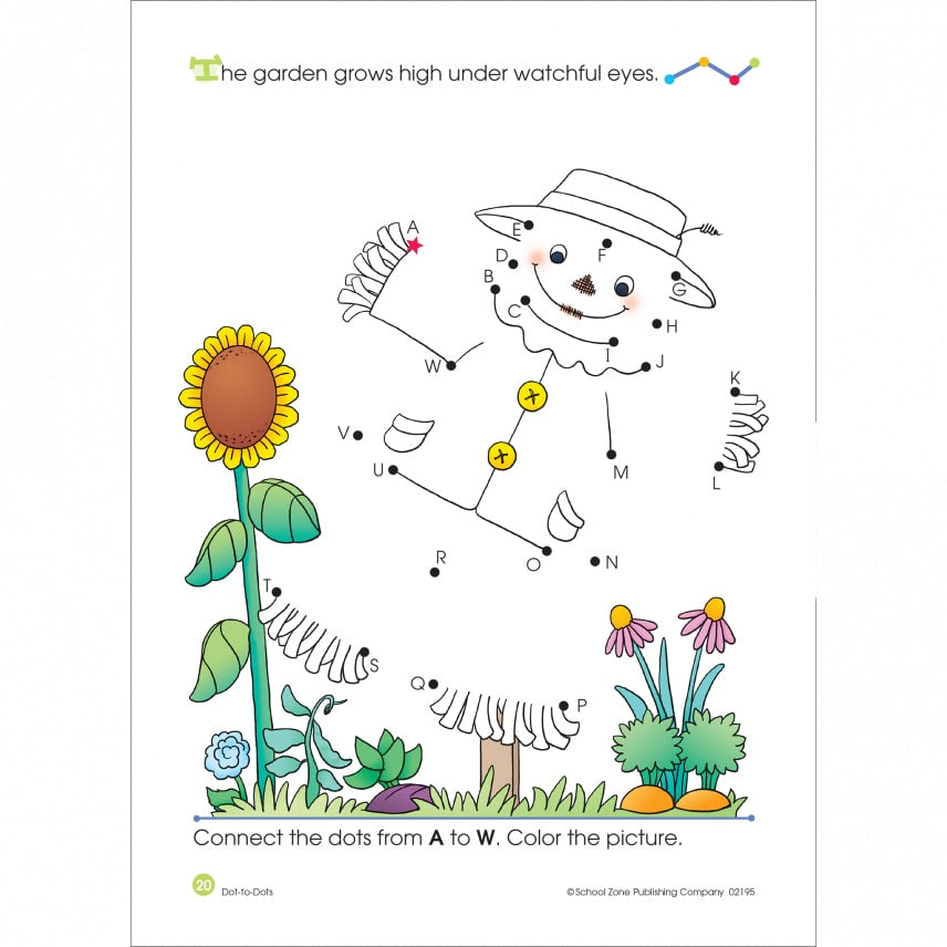 School Zone Dot-to-Dots Alphabet Activity Workbook