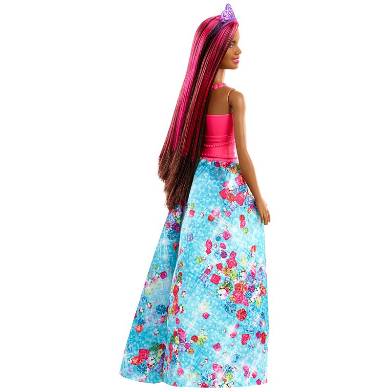 Mattel Barbie Dreamtopia Princess Doll, 12-inch, Brunette with Pink Hairstreak