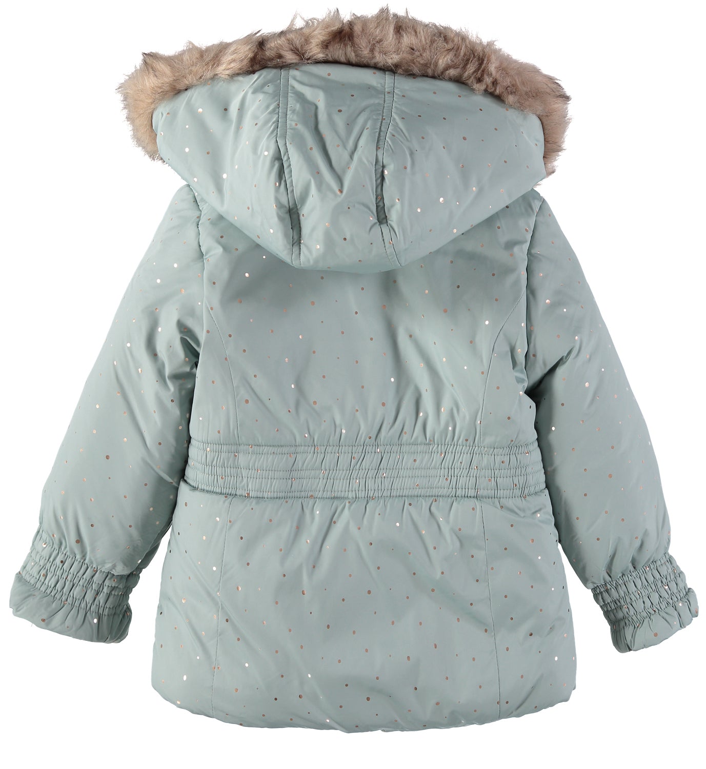 London Fog Girls 4-6X Foil Dot Smock Parka Jacket