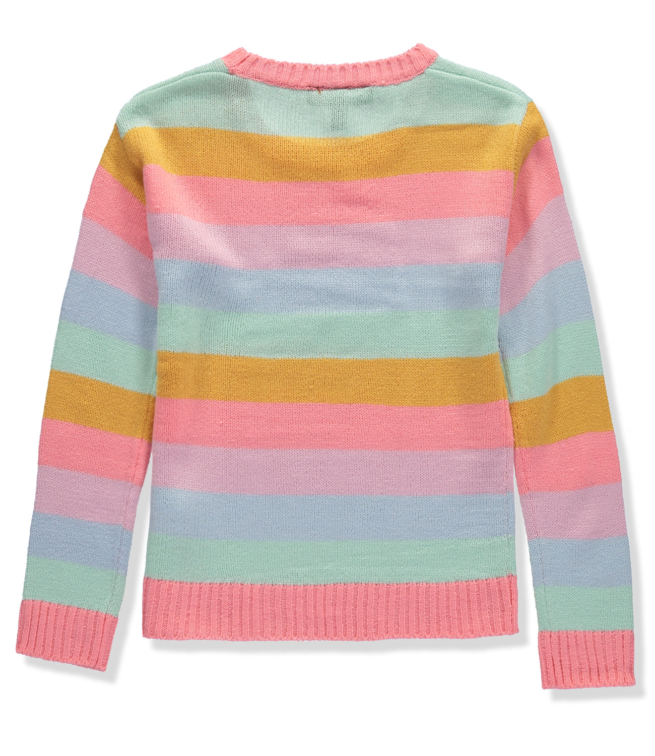 Derek Heart Girls 4-6X Colorblock Stripe Sweater