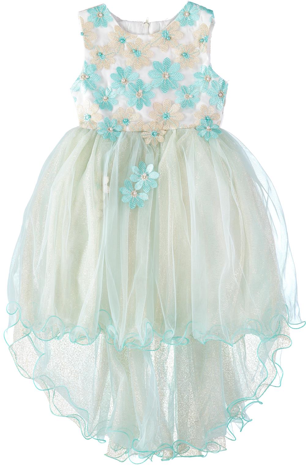 Pink Butterfly Girls 7-16 Embroidered Daisy Tulle Dress