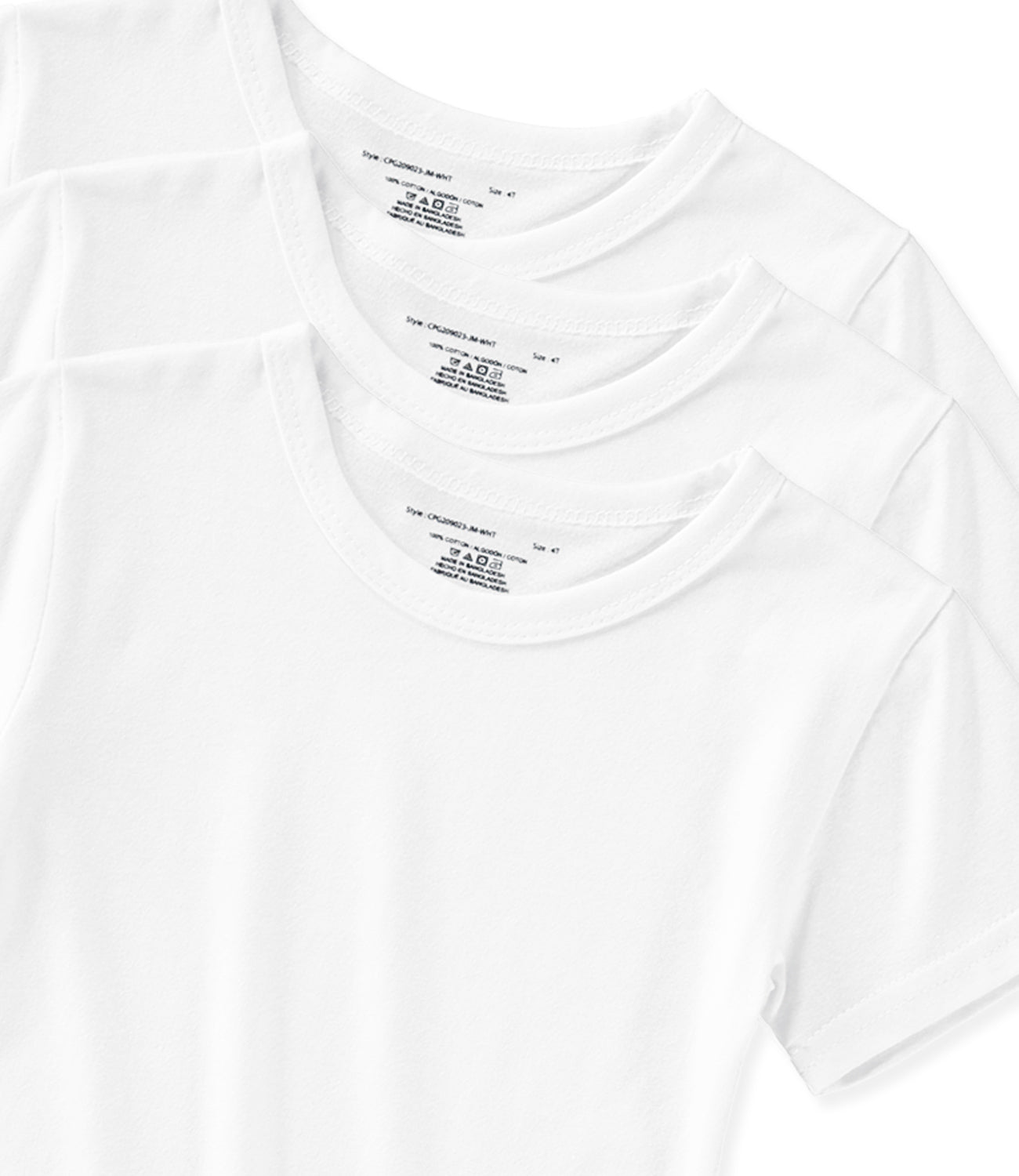 Chloe B. Girls 2-20 Cotton Short Sleeve T-Shirts, 3-Pack