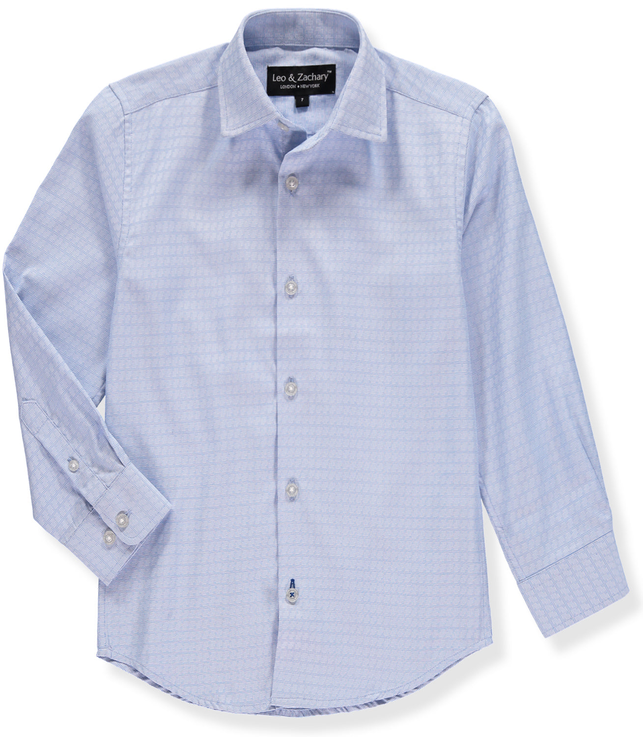 Leo & Zachary Boys 2-16 Sand Tonal Stripe Dress Shirt