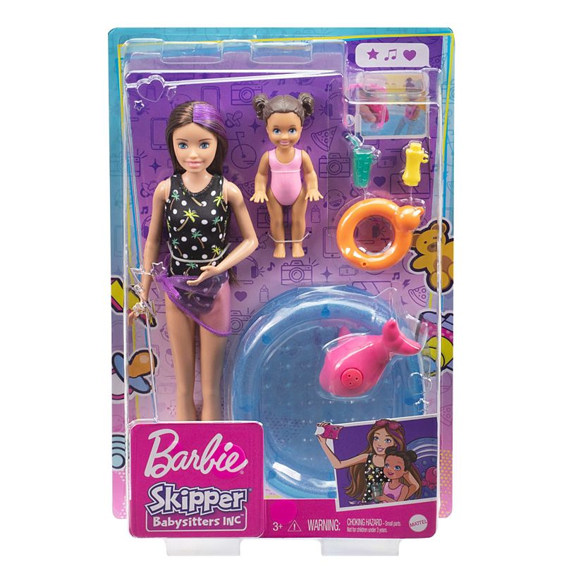 Mattel Barbie Skipper Babysitters Inc. Dolls & Playset with Babysitting Skipper Doll