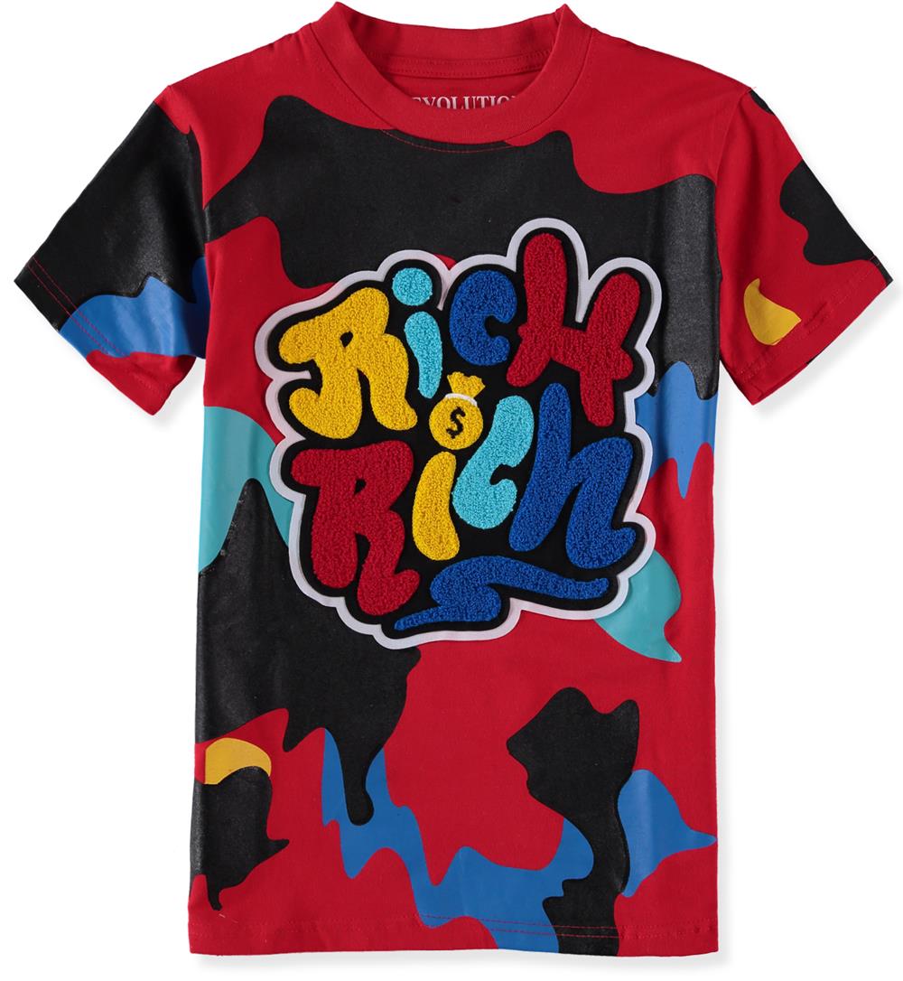 Evolution In Design Boys 8-20 Rich 3-D T-Shirt