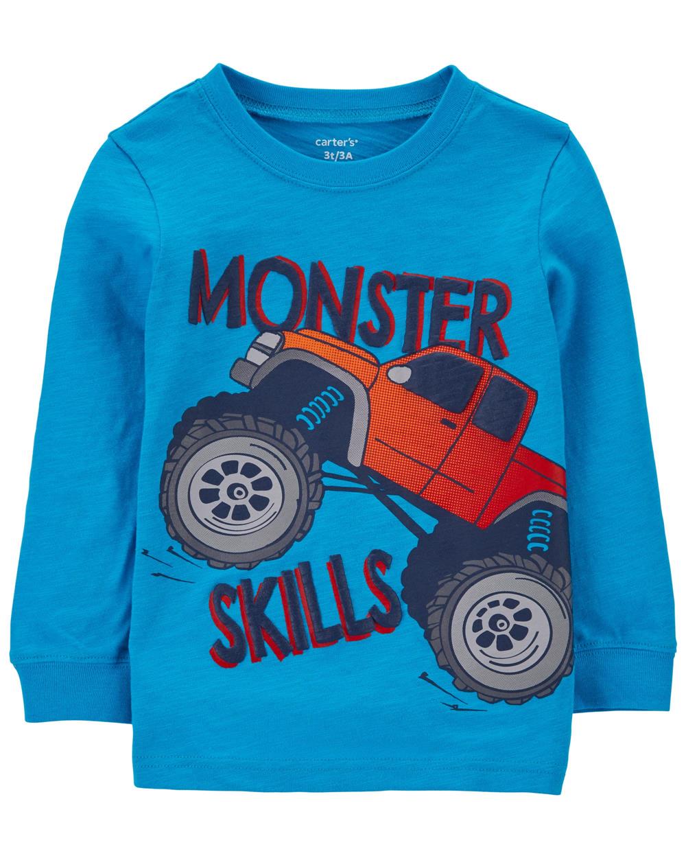 Carters Jersey Long Sleeve Print Tee