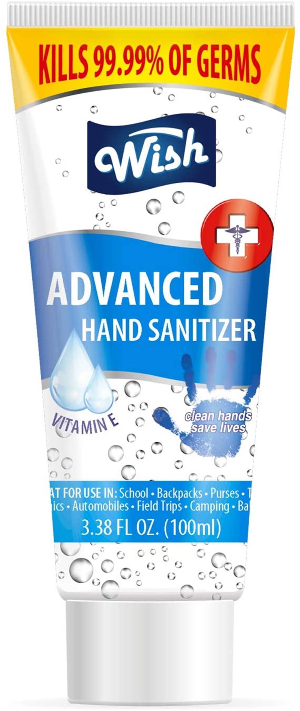 Wish Hand Sanitizer 3.38oz Tube with Vitamin E