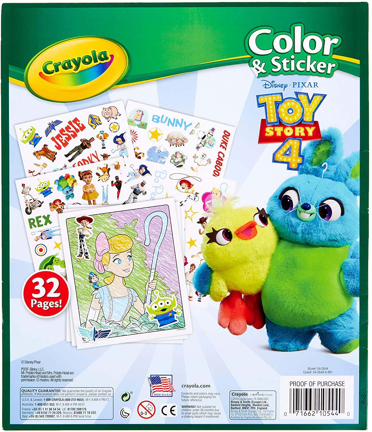 Crayola Toy Story 4 Color Sticker