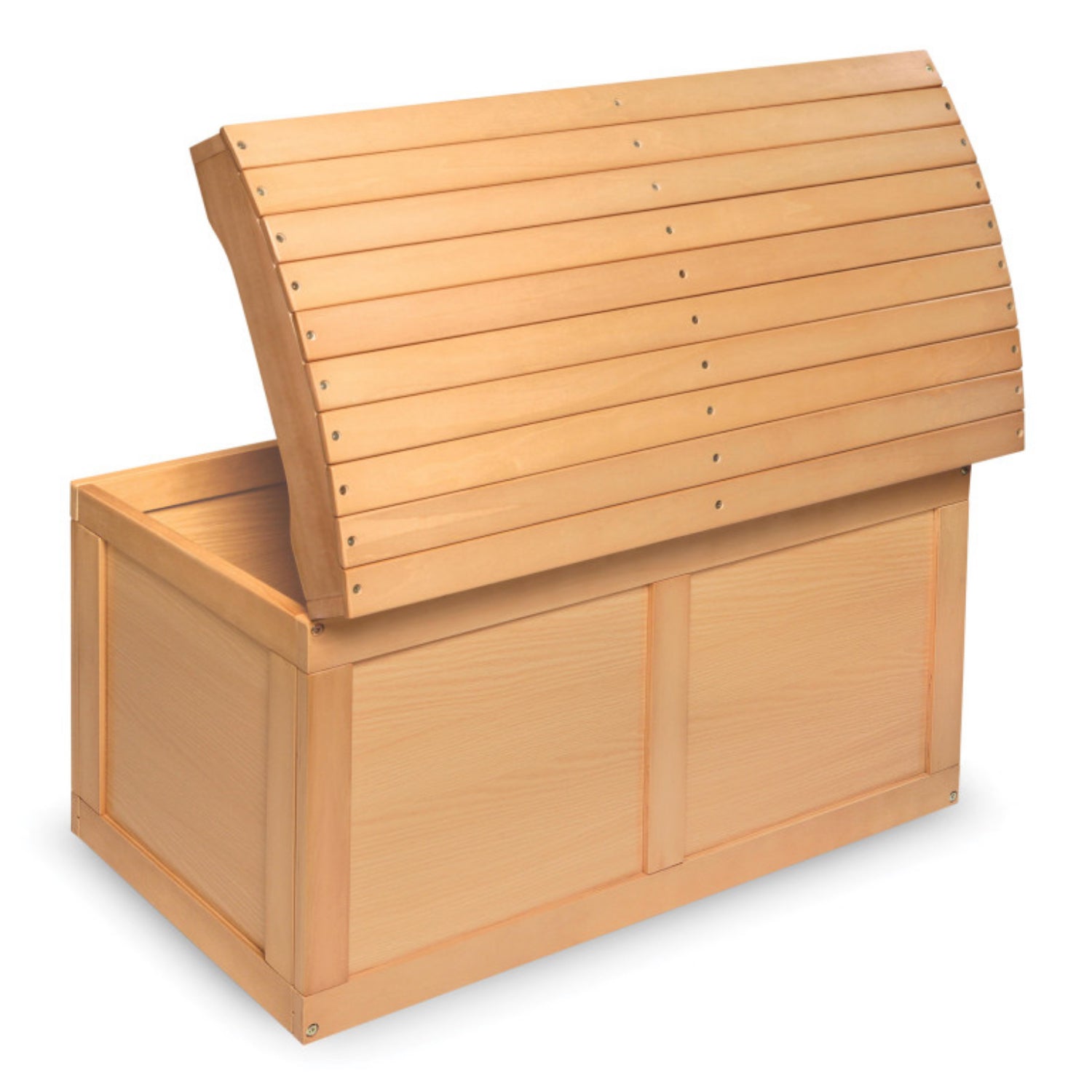 Badger Basket Hardwood Barrel Top Toy Chest – Natural