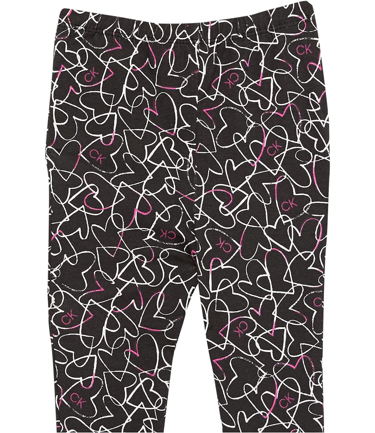 Calvin Klein Girls 2T-4T Heart Legging Set