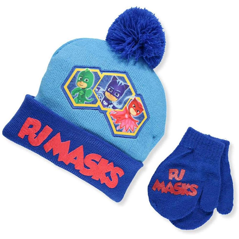 PJ Masks Boys 2-4T Hat Mitten Set