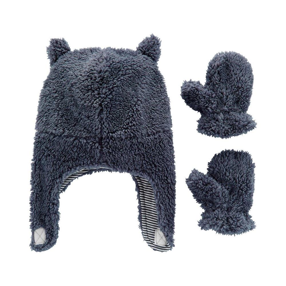 Carters Sherpa Hat Mitten Set