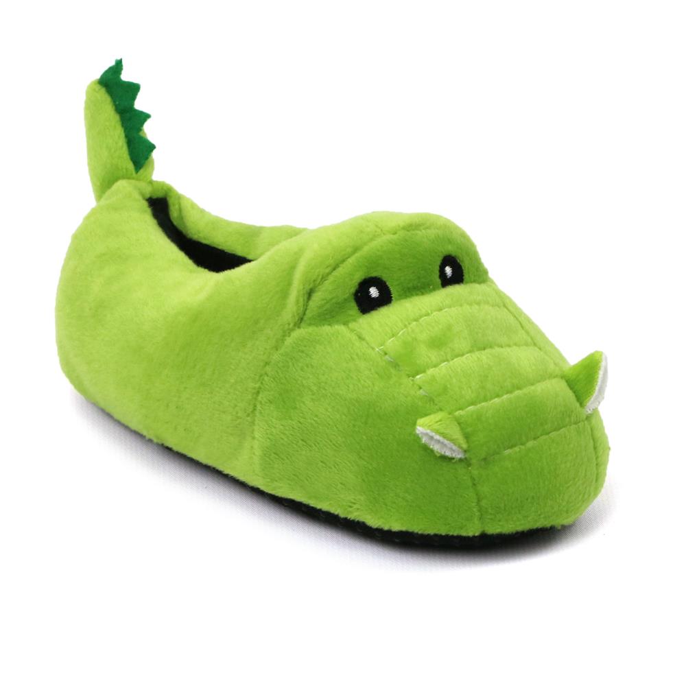 Zac & Evan Boys 2T-4T Animal Plush Slipper