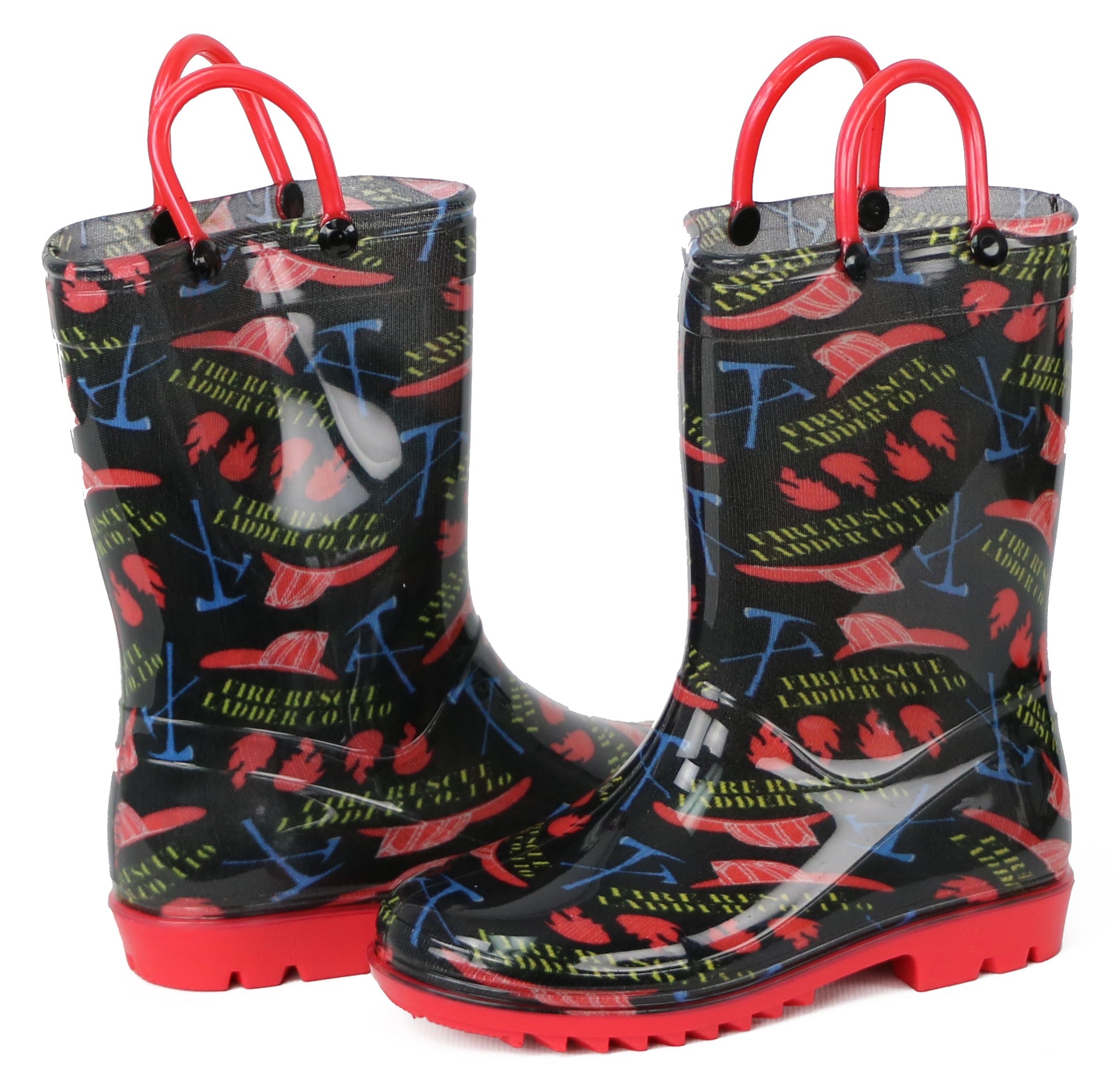 Lilly Of New York Boys 5-10 Toddler Fireman Rainboot