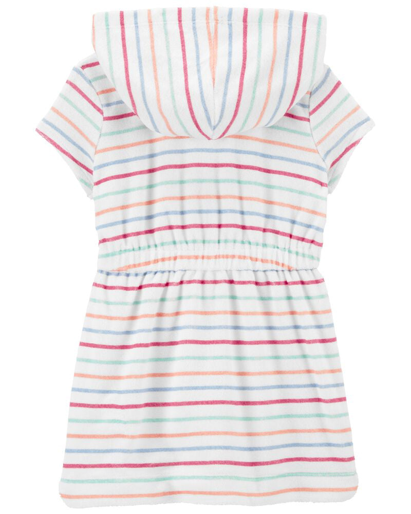 Carters Girls 2T-5T Striped Hooded Cover-up