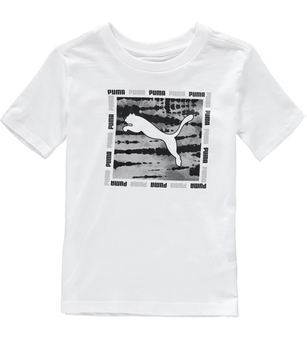 PUMA Boys 4-7 Grey Tie Dye Smash T-Shirt