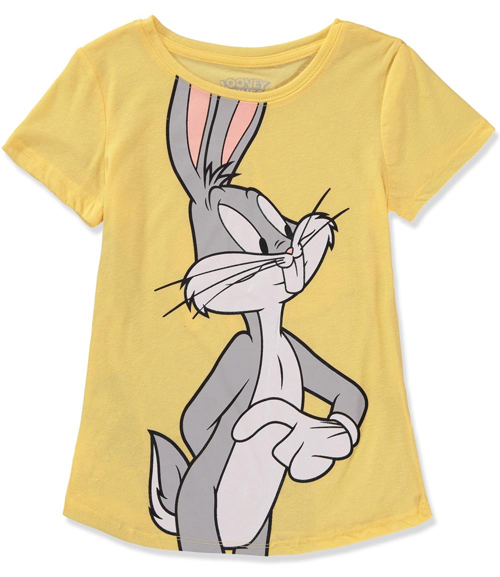 Looney Tunes Girls 4-14 Looney Tunes Bugs Bunny Short Sleeve Screen Print T-Shirt